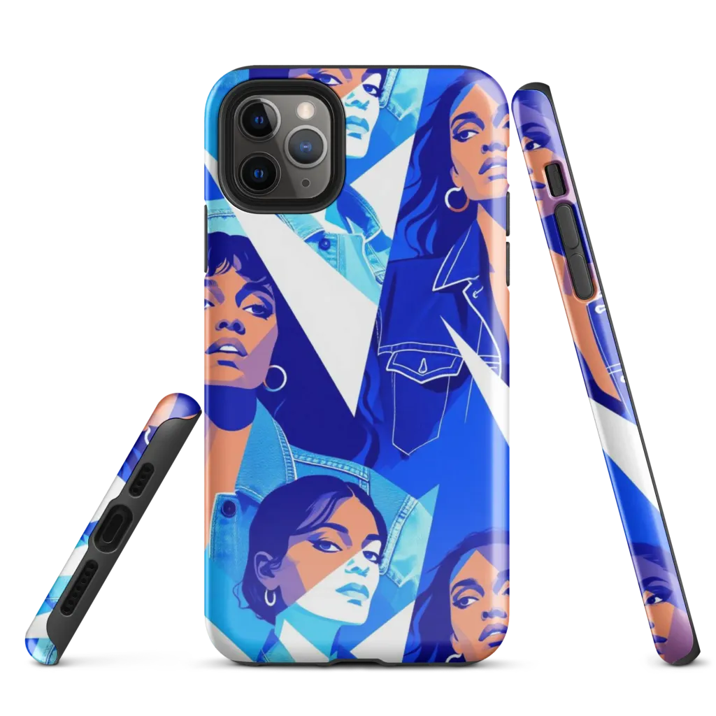 Electric Blue Muse on Tough Case for iPhone® — Front