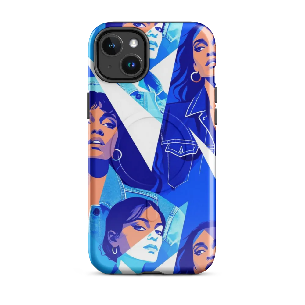 Electric Blue Muse on MagSafe Tough Case for iPhone® — Front