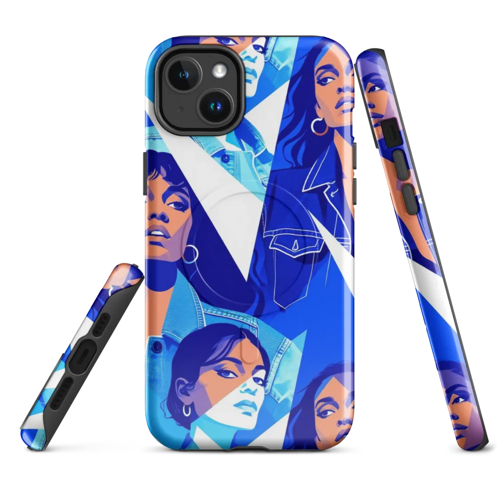 Electric Blue Muse on MagSafe Tough Case for iPhone® — Front