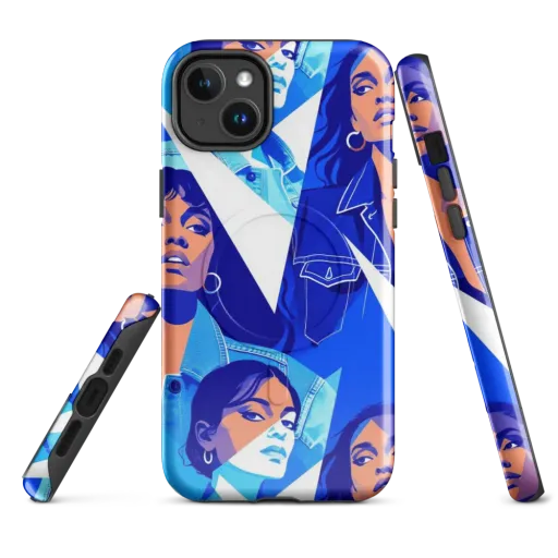 Electric Blue Muse on a MagSafe Tough Case for iPhone®