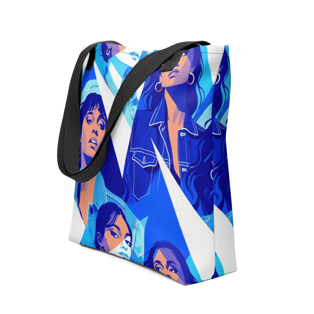 Electric Blue Muse on Tote Bag — Front