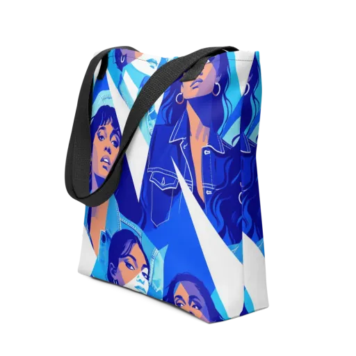 Electric Blue Muse on a Tote Bag
