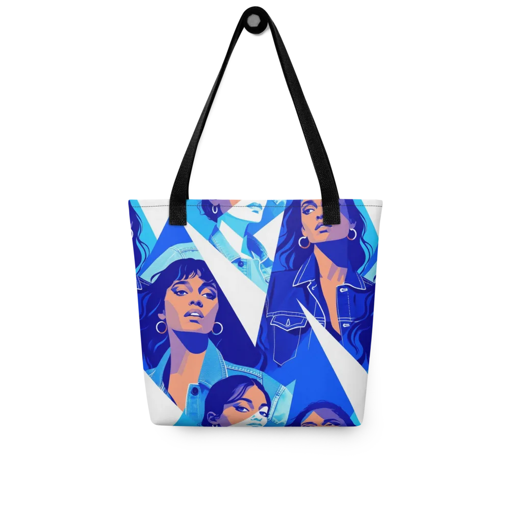 Electric Blue Muse on Tote Bag — Front
