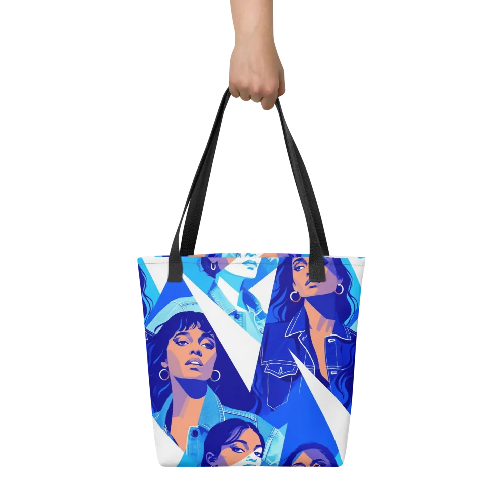 Electric Blue Muse on Tote Bag — Front