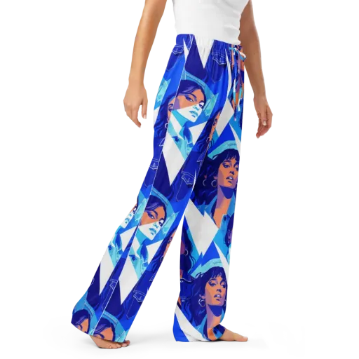 Electric Blue Muse on a Women's Pajama Pants