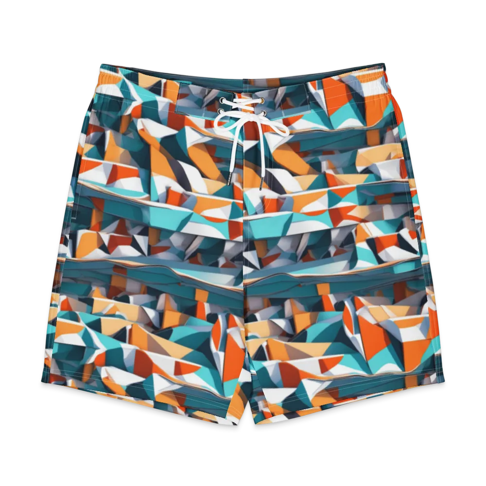 Folded Horizon on Men's Board Shorts — Front