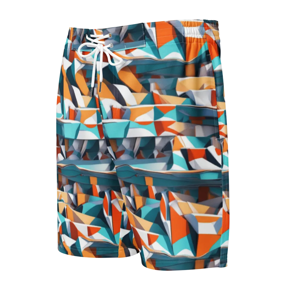 Folded Horizon on Men's Board Shorts — Front