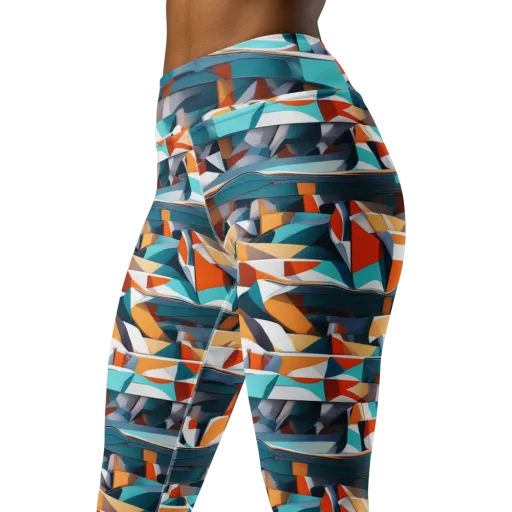Folded Horizon on a Yoga Leggings