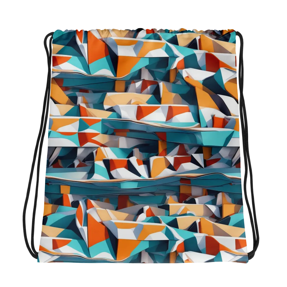 Folded Horizon on Drawstring Bag — Photo