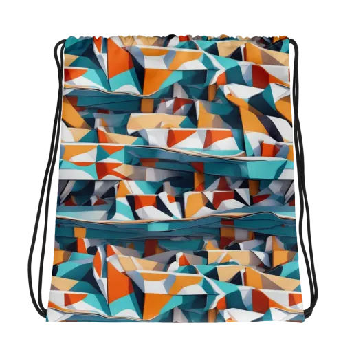Folded Horizon on a Drawstring Bag