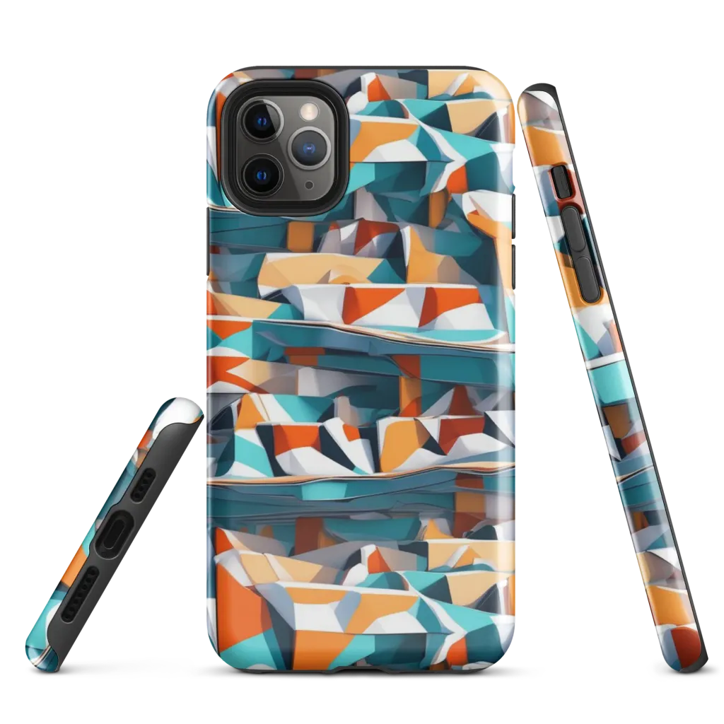 Folded Horizon on Tough Case for iPhone® — Front