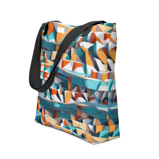 Folded Horizon on a Tote Bag