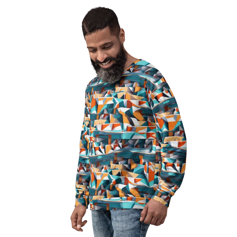 Folded Horizon on Sweatshirt — Left Front