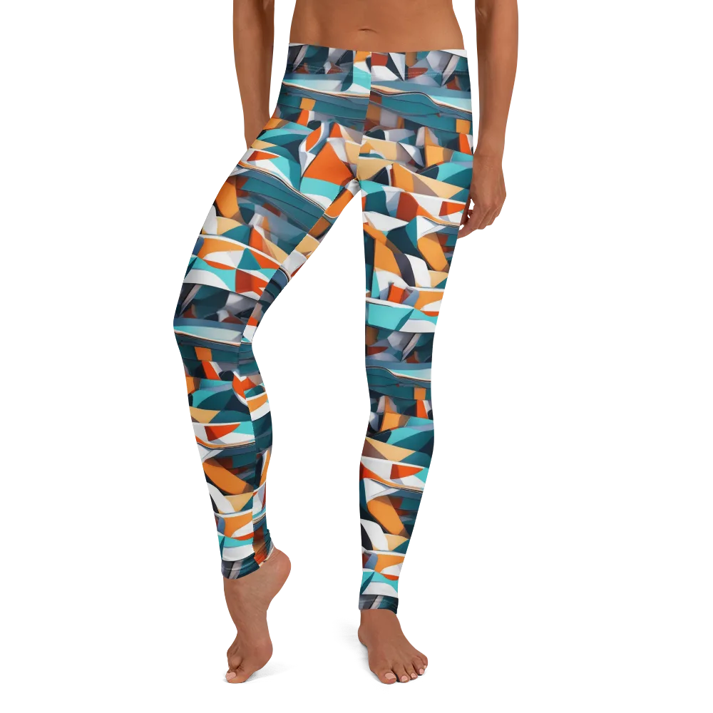 Folded Horizon on Leggings — Front