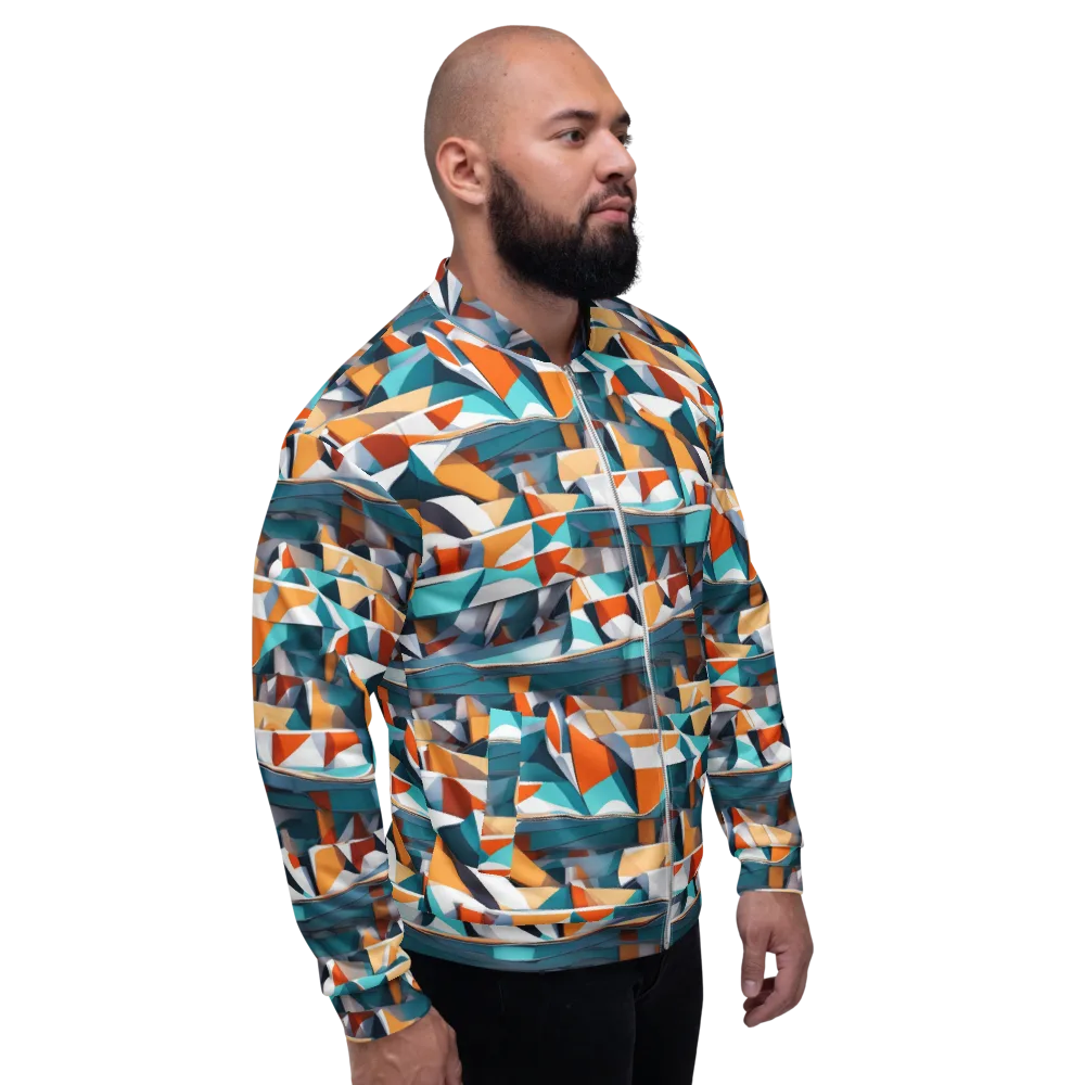 Folded Horizon on Bomber Jacket — Right