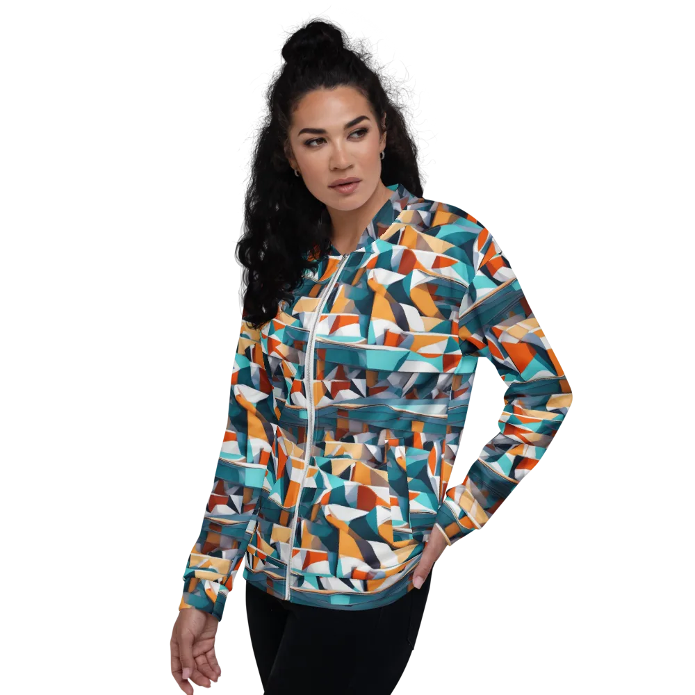 Folded Horizon on Bomber Jacket — Left