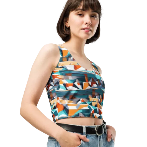 Folded Horizon on a Crop Top