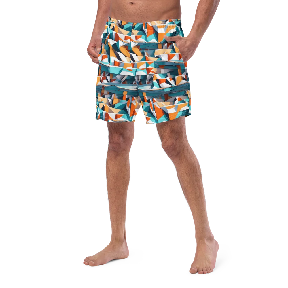 Folded Horizon on Swim Trunks — Left Front