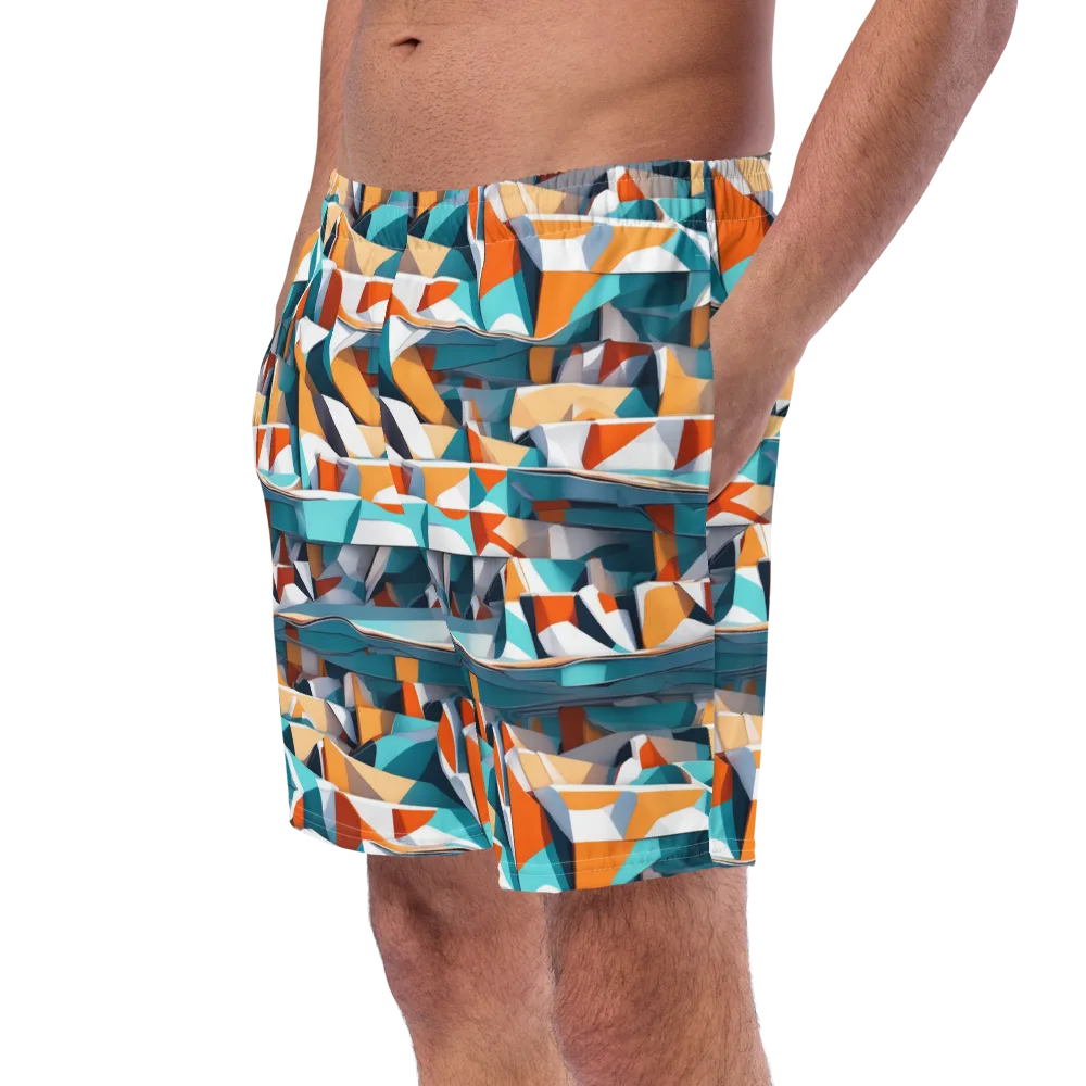 Folded Horizon on Swim Trunks — Left Front