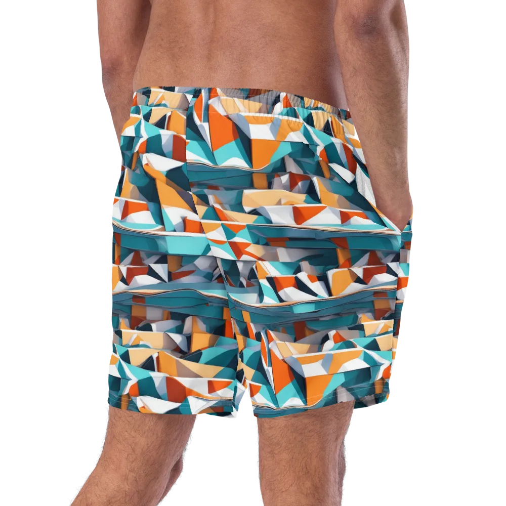Folded Horizon on Swim Trunks — Right Back