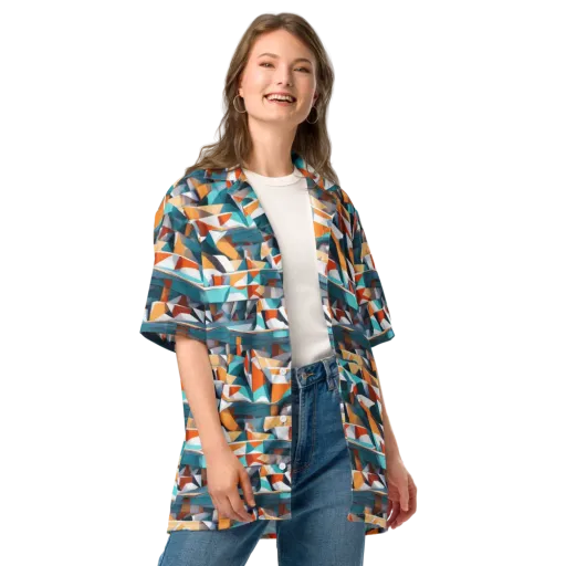 Folded Horizon on a Button Shirt