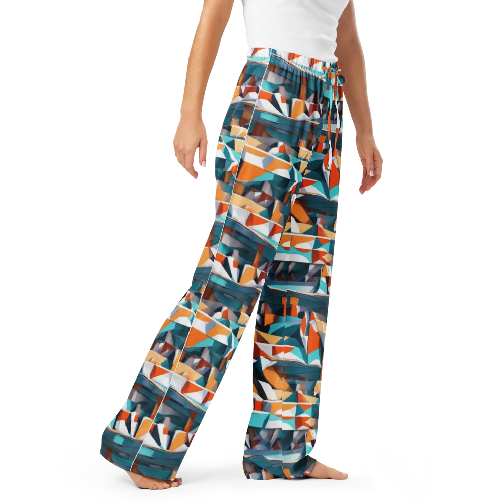 Folded Horizon on Women's Pajama Pants — Right Front