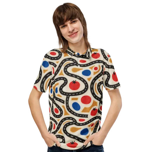 Roadside Harvest on a Men's Slim Fit Polo Shirt