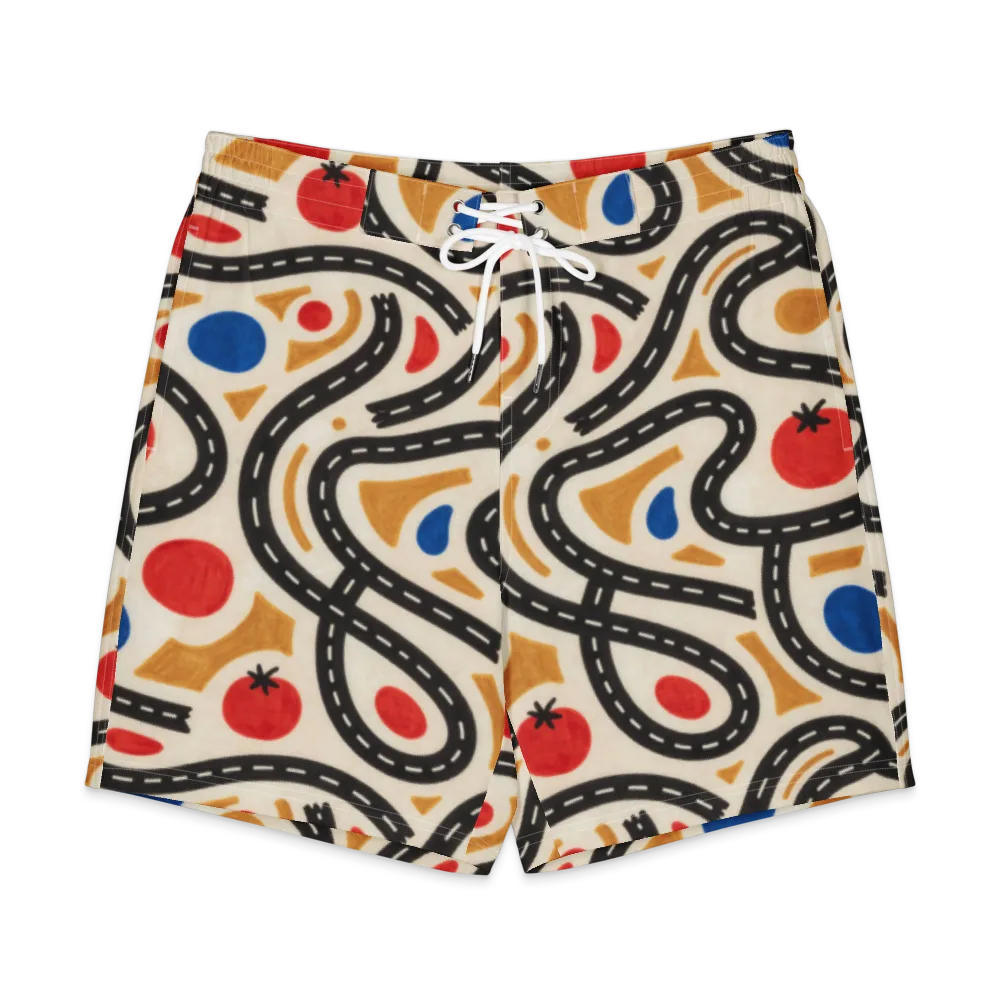 Roadside Harvest on Men's Board Shorts — Front