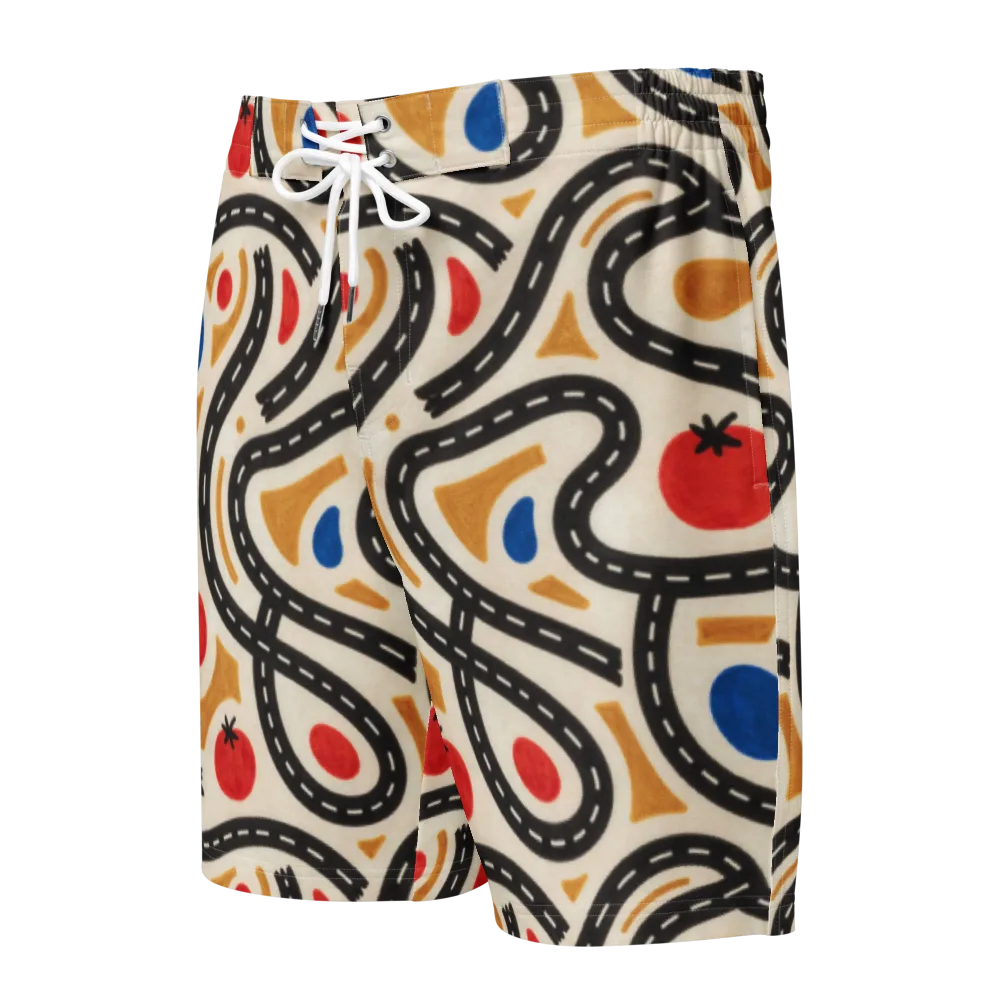 Roadside Harvest on Men's Board Shorts — Front