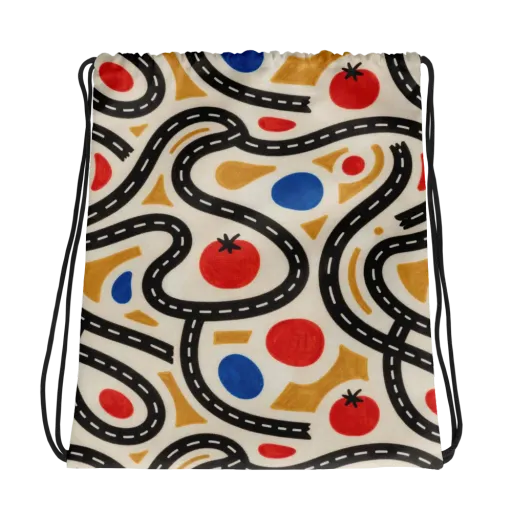 Roadside Harvest on a Drawstring Bag