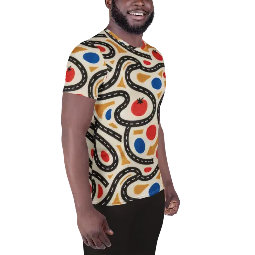 Roadside Harvest on a Men's Athletic T-Shirt