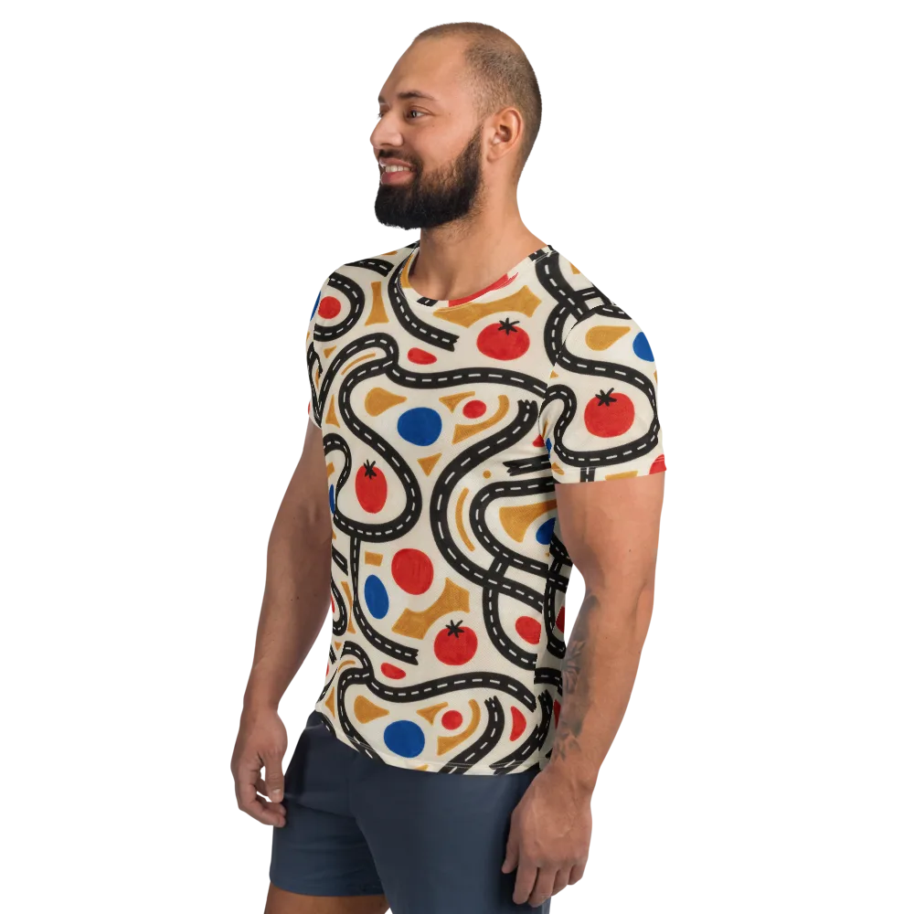 Roadside Harvest on Men's Athletic T-Shirt — Left