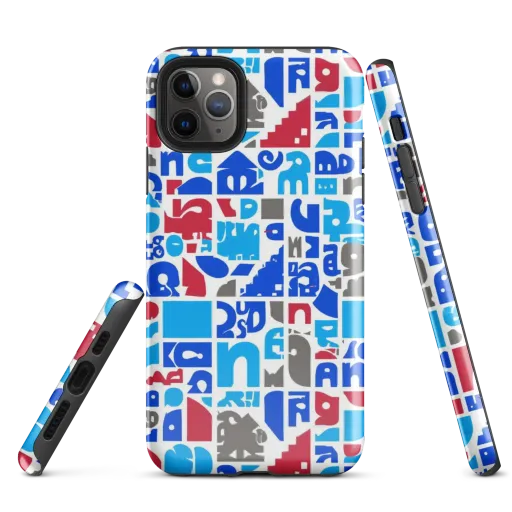 Typographic Tangle on a Tough Case for iPhone®