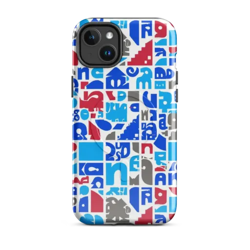 Typographic Tangle on a MagSafe Tough Case for iPhone®