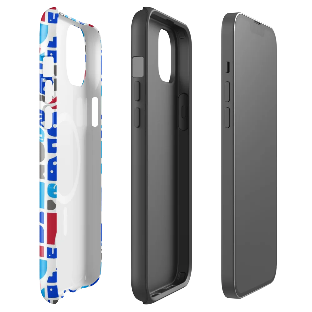 Typographic Tangle on MagSafe Tough Case for iPhone® — Front
