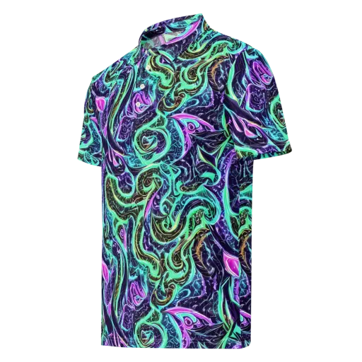 Minted Mayhem on a Men's Slim Fit Polo Shirt
