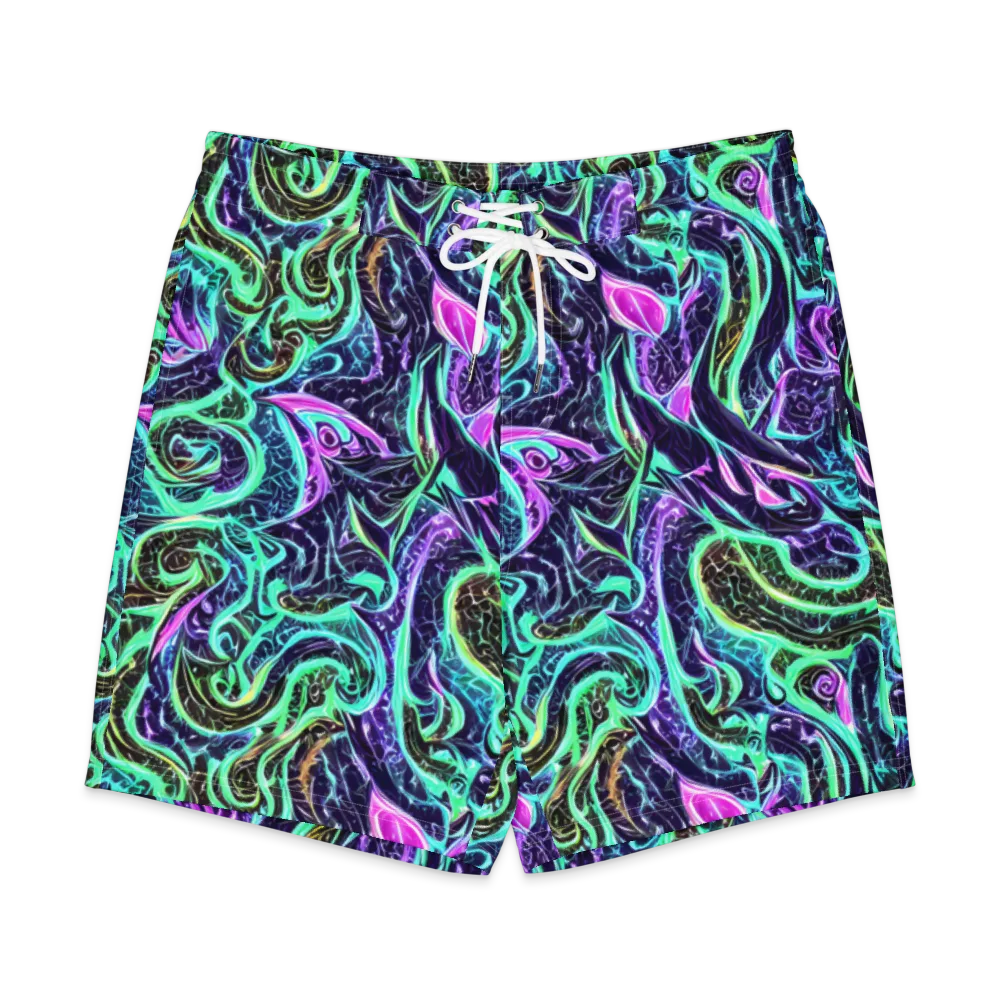 Minted Mayhem on Men's Board Shorts — Front
