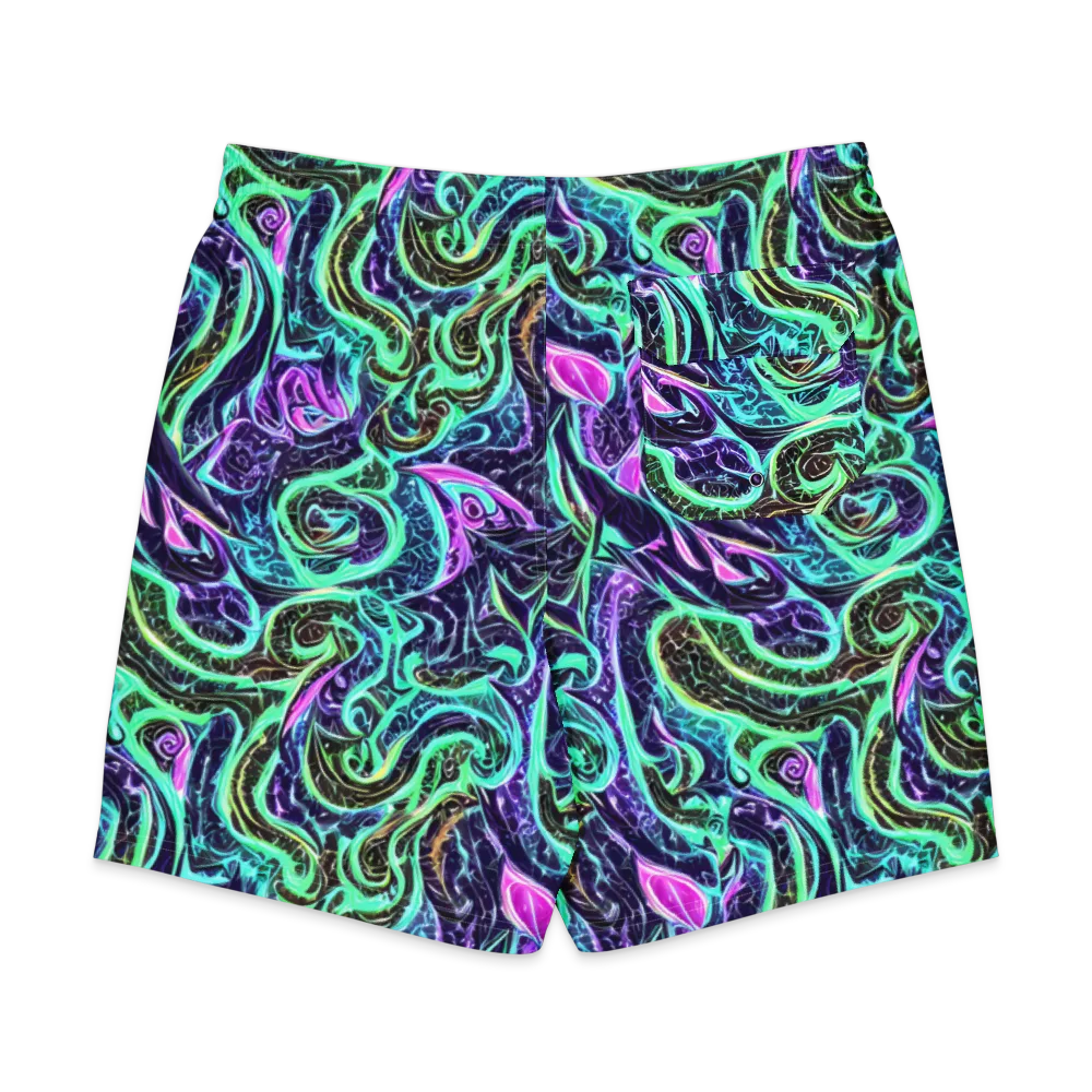 Minted Mayhem on Men's Board Shorts — Back