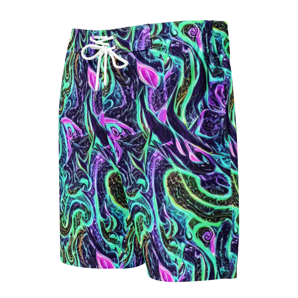 Minted Mayhem on Men's Board Shorts — Front