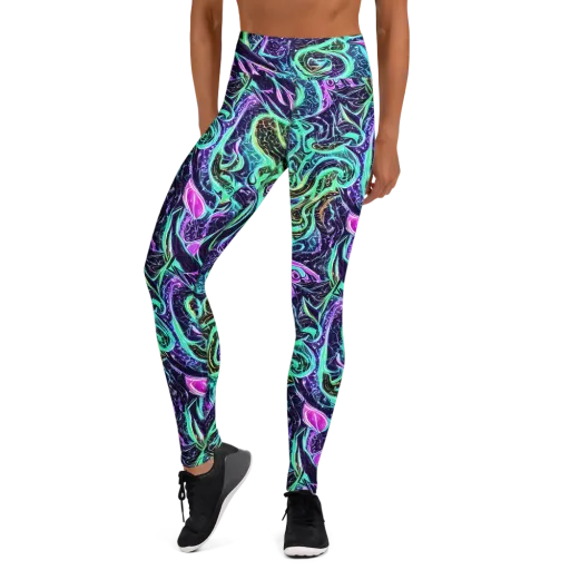 Minted Mayhem on a Yoga Leggings