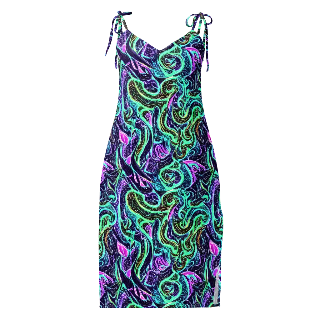Minted Mayhem on Slip Dress — Front
