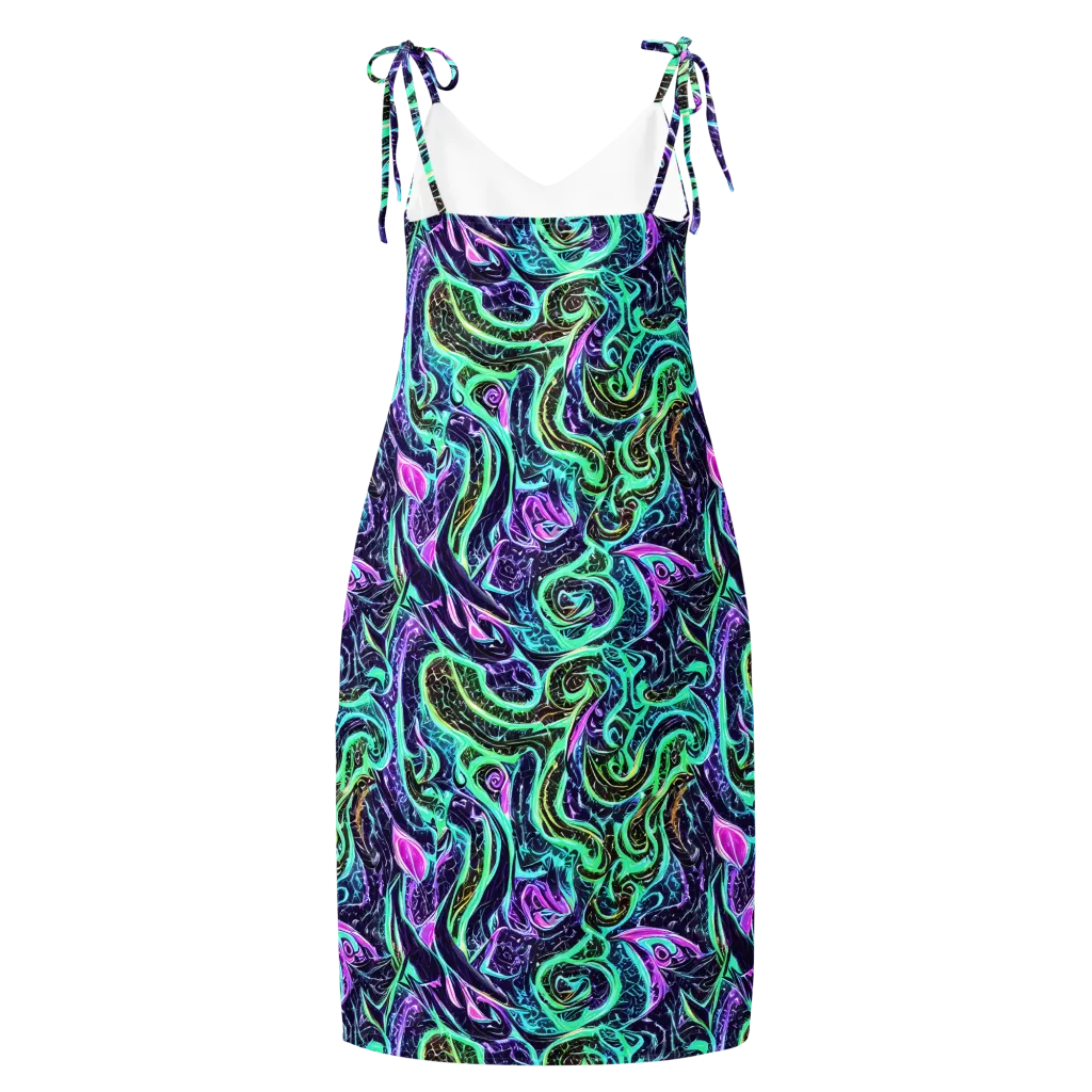 Minted Mayhem on Slip Dress — Back