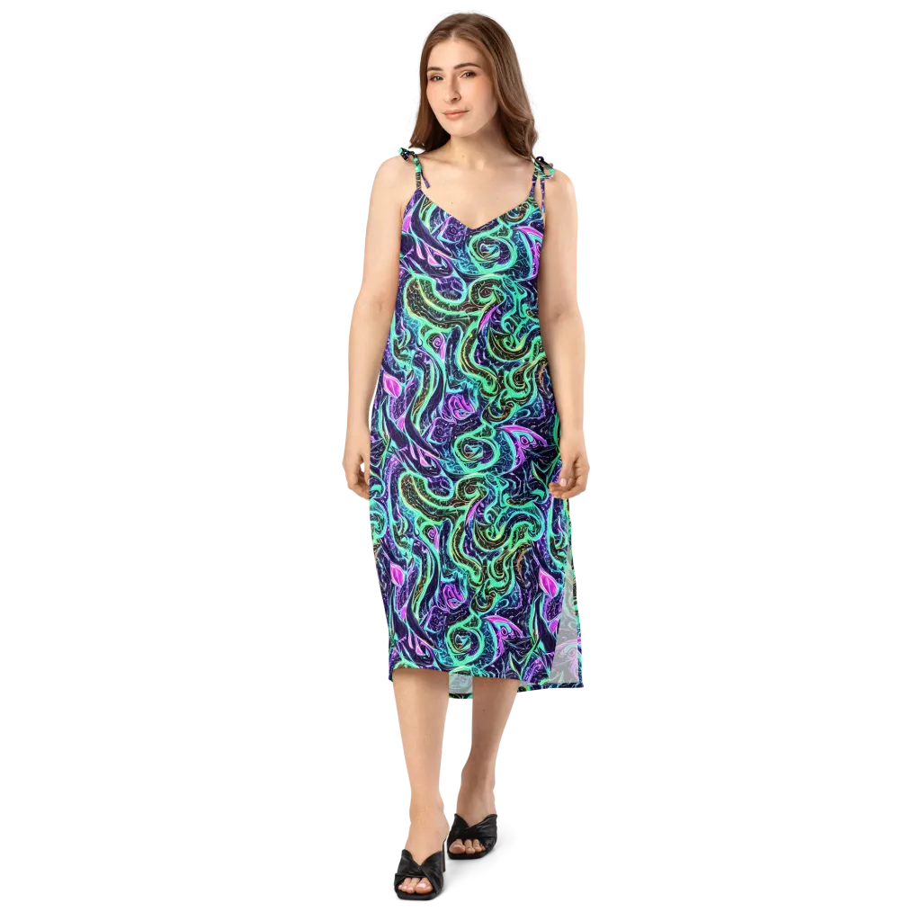 Minted Mayhem on Slip Dress — Front