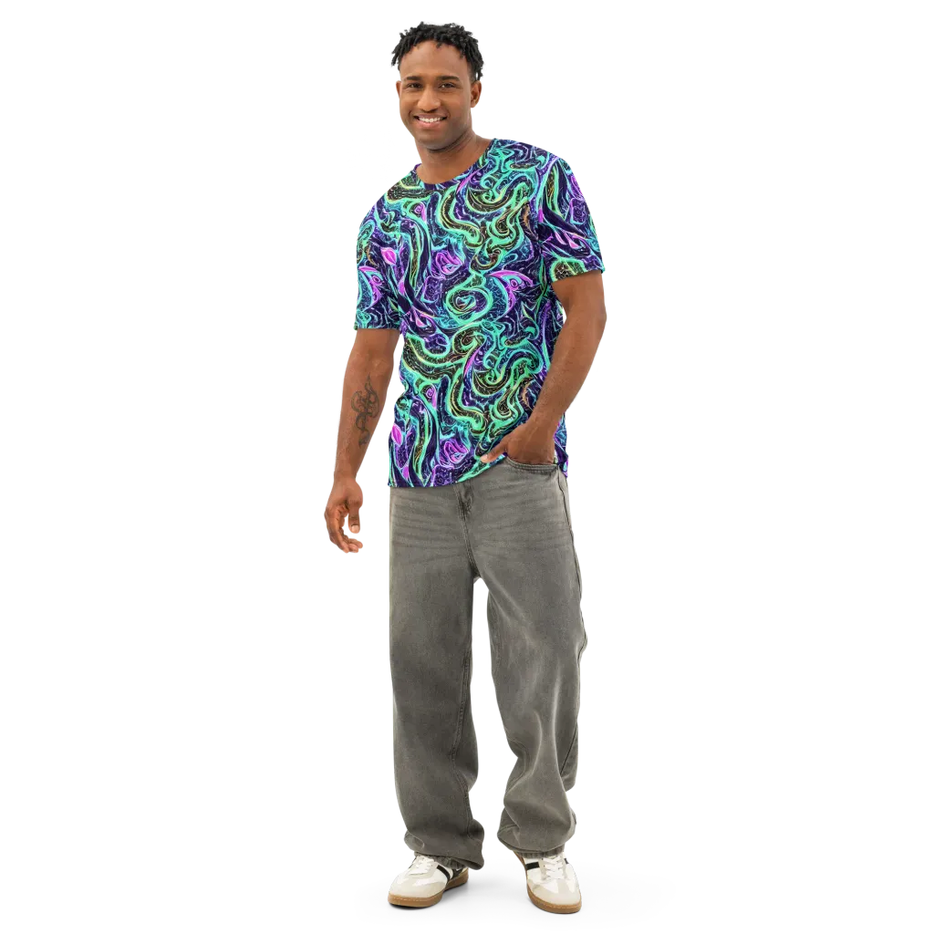 Minted Mayhem on Men's Cotton Crew Neck T-Shirt — Front