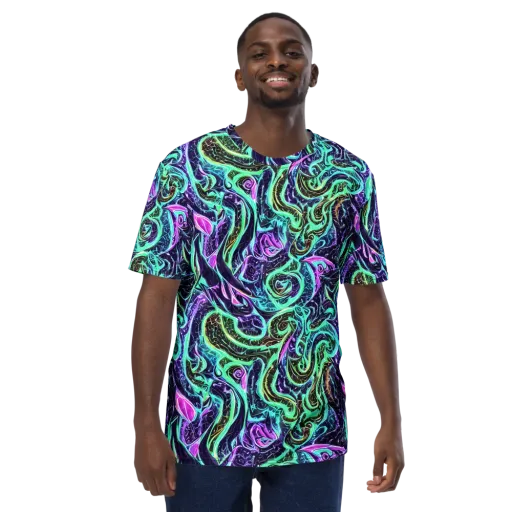 Minted Mayhem on a Men's Crew Neck T-Shirt