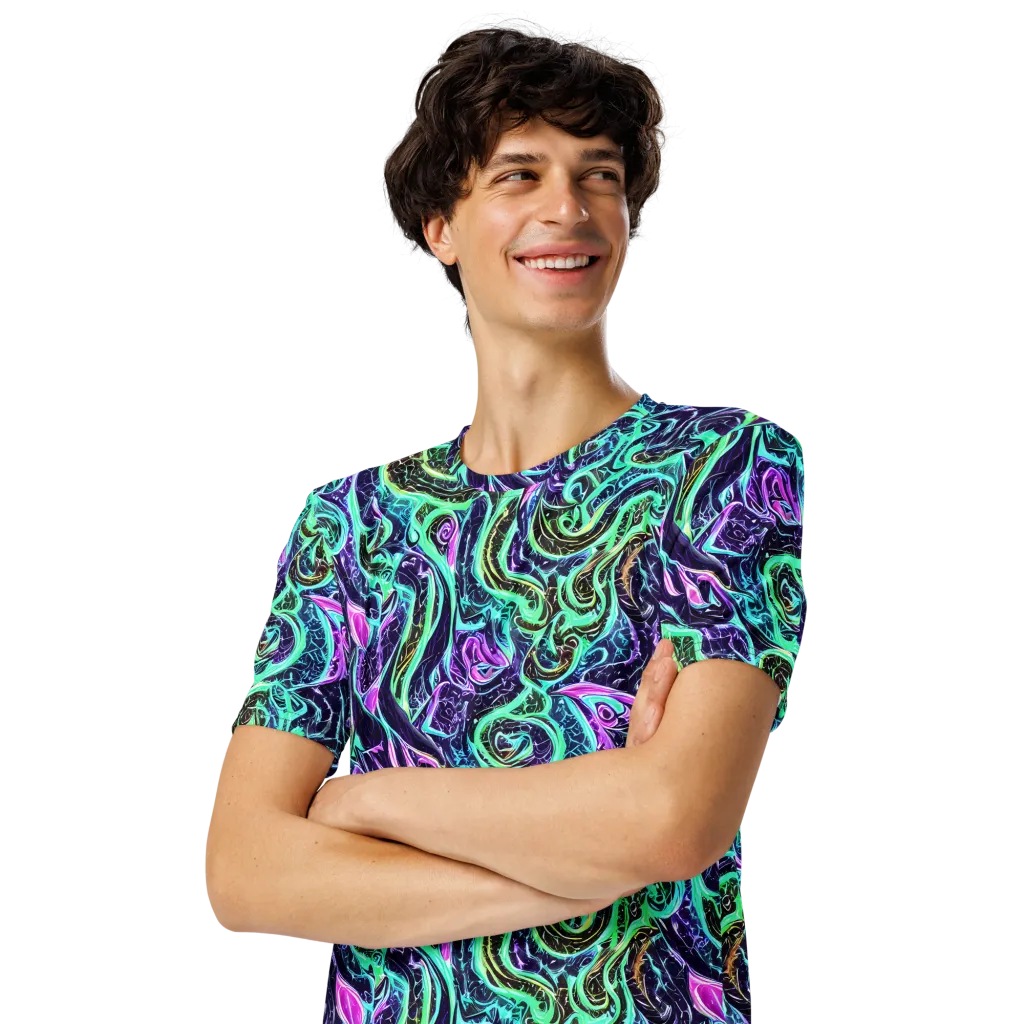 Minted Mayhem on Men's Crew Neck T-Shirt — Left Front