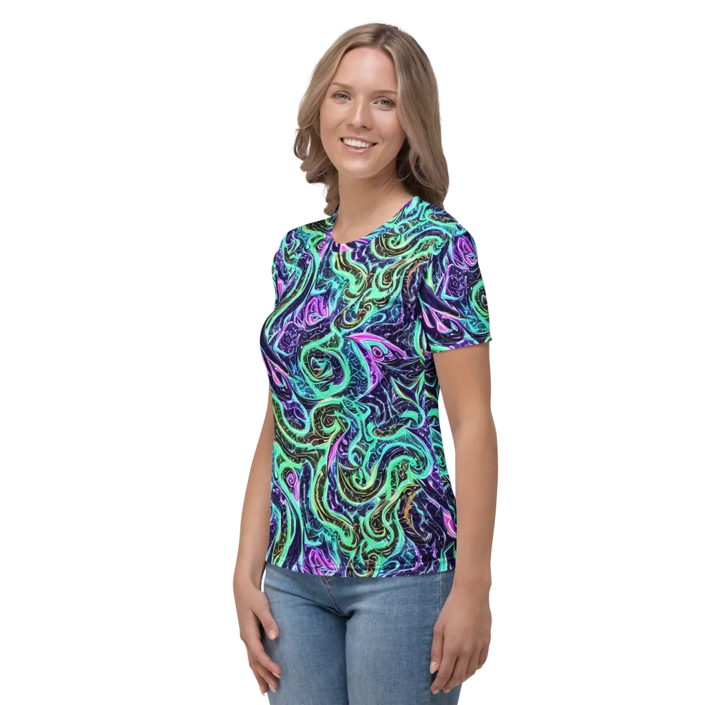 Minted Mayhem on Women's Crew Neck T-Shirt — Left