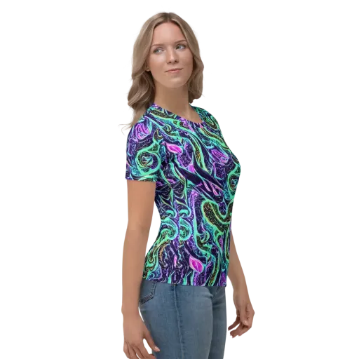 Minted Mayhem on a Women's Crew Neck T-Shirt