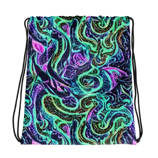 Minted Mayhem on a Drawstring Bag