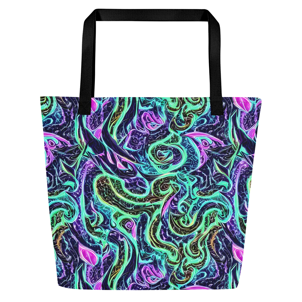 Minted Mayhem on Large Tote Bag W/ Pocket — Front